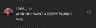 Another fan requesting a plushie